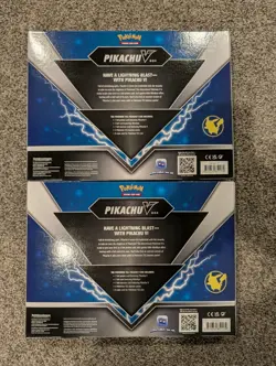 Pokemon TCG Pikachu V Box Lot of 2 Sealed - 4 Fusion Strike + 4 Brilliant Stars 820650851179 - Image 2