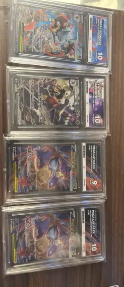 Pokemon Ace Slab Bundle , Garchomp , mega Lucario And Mega Latias - Image 1