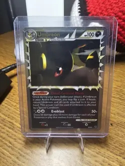 2010 Pokemon Umbreon (Prime) 86/90 Undaunted Holo Moderate Play. - Image 1