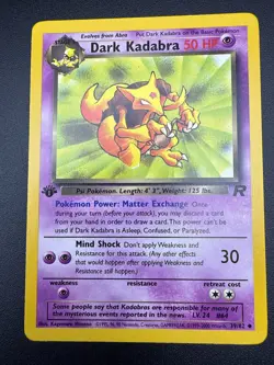 Pokemon 1st Edition Team Rocket Dark Alakazam Evolution Set 18/82, 39/82 & 49/82 - Image 5