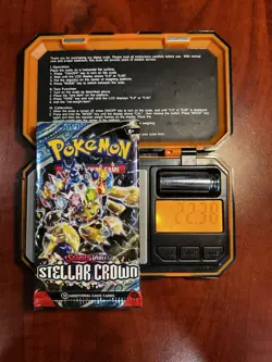 (VERY HEAVY) 22.38g Pokemon TCG Stellar Crown Booster Pack (SEALED)✅ - Image 1