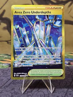 Pokemon TCG Area Zero Underdepths 174/142 Stellar Crown Hyper Rare Gold NM - Image 1