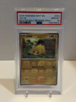 Joltik 033/086 Scarlet & Violet White Flare Masterball Reverse Holo - Image 1