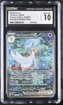 Pokemon 2024 Gardevoir ex 233/091 Shiny SIR Paldean Fates GEM MINT CGC 10 - Image 1