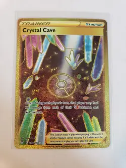 Pokemon Crystal Cave 230/203 Evolving Skies Sword & Shield SECRET RARE - Image 1