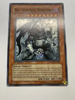 Yu-Gi-Oh! SKY SOURGE NORLERAS Super Rare 1st Edition FOTB-EN022 MP - Image 1