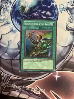 (22) Yu-Gi-Oh! TCG Reinforcement of the Army LOD-028 Super Rare Unlimited LP - Image 1