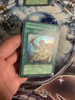 (22) Yu-Gi-Oh! TCG Reinforcement of the Army LOD-028 Super Rare Unlimited LP - Image 3