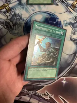 (22) Yu-Gi-Oh! TCG Reinforcement of the Army LOD-028 Super Rare Unlimited LP - Image 5