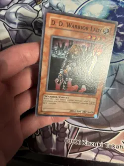 (108) Yugioh - D.D Warrior Lady Super Rare Unlimited Ed. DCR-027 LP - Image 3