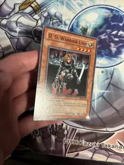 (108) Yugioh - D.D Warrior Lady Super Rare Unlimited Ed. DCR-027 LP - Image 5