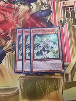 3X Wynn The Wind Channeler - RA01-EN018 Super Rare NM 1st ED Yugioh Playset - Image 1