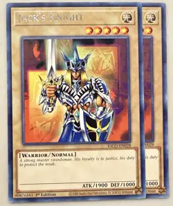 Yugioh! 2x Jack's Knight KICO-EN028 Rare 1st Ed NM - Image 1