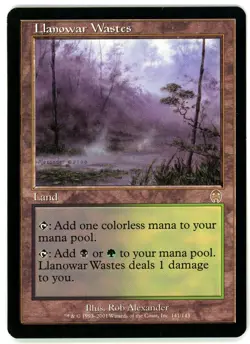 1X LLANOWAR WASTES [APC - APOCALYPSE] - MTG VINTAGE CARD [MODERATELY PLAYED] - Image 1