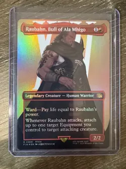 Magic The Gathering Final Fantasy Borderless Foil Raubahn, Bull of Ala Mhigo - Image 1