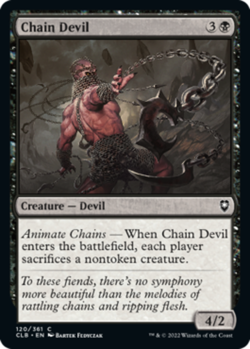 Chain Devil, Commander Legends: Battle for Baldur's Gate, Near Mint x 1 MTG - Image 1