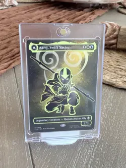 Aang, Swift Savior (Borderless) (Neon Ink Foil) Avatar: The Last Airbender Foil - Image 1