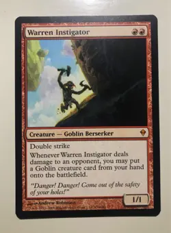 Warren Instigator - Zendikar - Magic the Gathering MtG Trading Card - Image 2