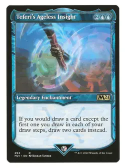 Teferi's Ageless Insight MTG Legendary Enchantment Card NM Magic the Gathering - Image 1
