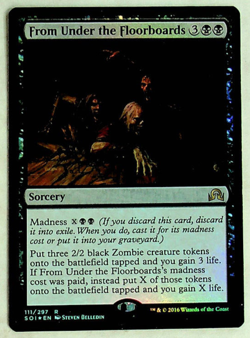 From Under the Floorboards - Foil - Shadows Over Innistrad - 2016 - Magic - Image 1