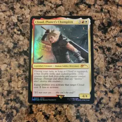 MTG: Final Fantasy Foil Promo: Cloud, Planet's Champion - NM - Image 1