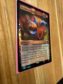 Vedalken Shackles Foil MTG Masterpiece: Kaladesh Invention Near Mint Condition - Image 5