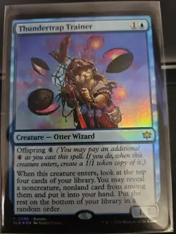 Thundertrap Trainer (BLB Promo) Bloomburrow Foil NM #386 MTG - Image 1