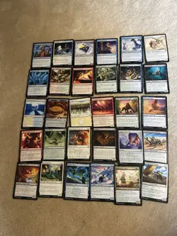 MTG Avatar Foil Deck Box w/ Full Art Land Pack Sealed! Tokens, Wheel & 100 Bulk! - Image 5