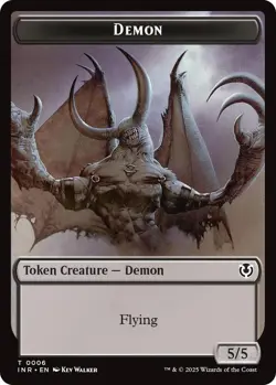 Demon / Human Cleric Double-Sided Token 6 / 19 MTG Innistrad Remastered NP - Image 1