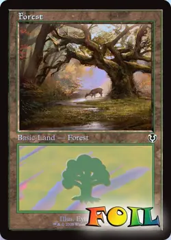 Forest 297 Retro Frame 297 MTG Innistrad Remastered Land NP Foil - Image 1