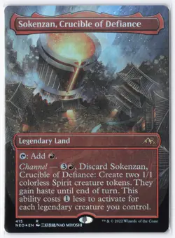 Sokenzan, Crucible of Defiance (Borderless) R Kamigawa: Neon Dynasty 415 NM - Image 1