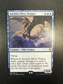 Ancient Silver Dragon Commander Legends: Battle for Baldur's Gate Regular NM JL - Image 1