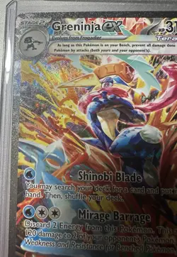 2024 POKEMON GRENINJA EX TWILIGHT MASQUERADE SPECIAL ILLUSTRATION #214/167! MINT - Image 2