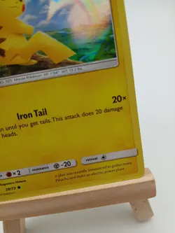 Pikachu 28/73 - Shining Legends - Common Holo LP Pokemon Card, 2017 - Image 4