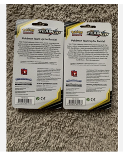 2x Sealed TEAM UP Blister Packs (Pikachu SM162 + Mimikyu SM163) Pokemon Cards - Image 2