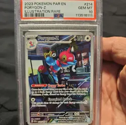 PSA 10 GEM MINT Pokemon Porygon-Z 214 Paradox Rift 2023 IR Full Art Rare Low Pop - Image 1