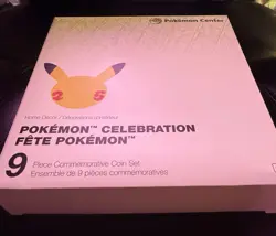 Pokemon Celebration Commemorative 9-Piece Coin Set *NEW + SEALED* - Image 2
