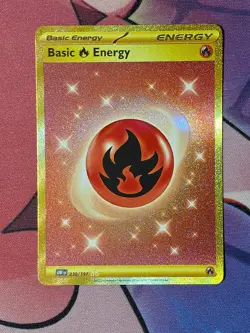 Pokemon Fire Energy 230/197 Sv03: Obsidian Flames Holo - Image 1