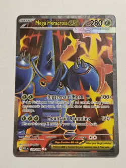 Mega Heracross EX 108/094 Phantasmal Flames Pokemon Full Art Illustration Rare - Image 1