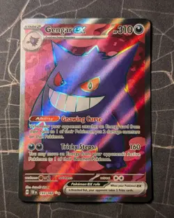 Pokemon TCG: Gengar ex #193/162 Temporal Forces - Full Art Holo - NM - Image 1