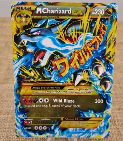 Pokemon TCG M Charizard EX (X) (Secret) 108/106 XY - Flashfire Secret Rare card - Image 1