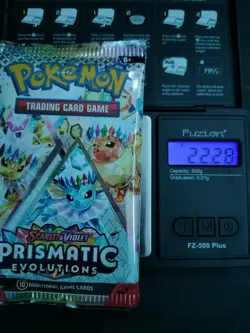 VERY HEAVY! GOD PACKUUU 22.28g Prismatic Evolutions Pokemon TCG Booster (SEALED) - Image 1