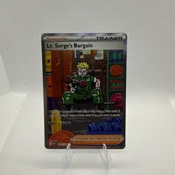 185/132 LT. Surge's Bargain Rare Pokemon TCG Card Gym Challenge NM - Image 1