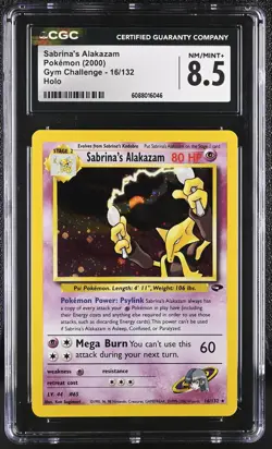 CGC 8.5 Sabrina's Alakazam 2000 Gym Challenge 16/132 Holo Pokemon Card - Image 1