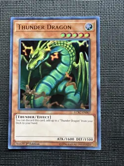 Yu-Gi-Oh! Thunder Dragon LCKC-EN067 1st Edition Ultra Rare NM - Image 1