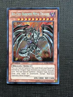 Yugioh - Red-Eyes Darkness Metal Dragon LCJW-EN050 1st Edition Secret Rare NM - Image 1