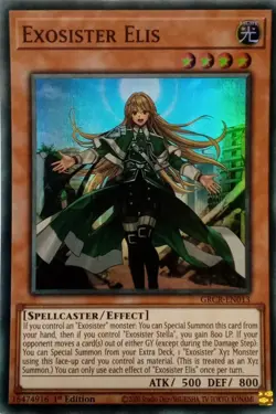 GRCR-EN013 EXOSISTER ELIS SUPER RARE 1ST EDITION YuGiOh CARD - Image 1