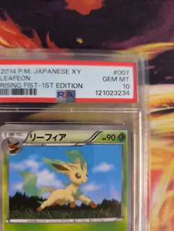 Pokemon Card Leafeon Folipurba 2013 XY Rising Fist 1. Edition Japanese PSA 10 - Image 4