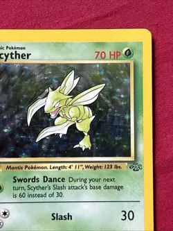 Scyther 10/64 Holo Shiny Card Excellent Condition Pokemon (T71) - Image 4