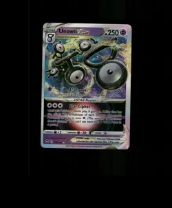 HOLO Unown Card Unown Pokemon Card READ DESCRIPTION BELOW p3 - Image 1